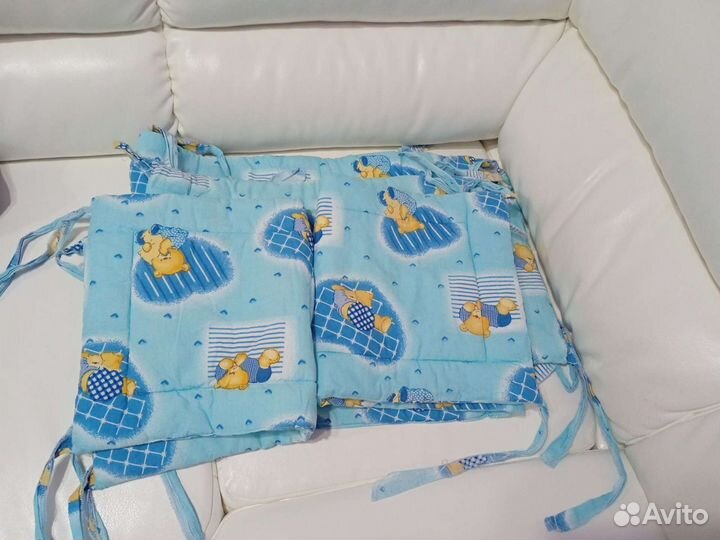 Бортики в кроватку и балдахин