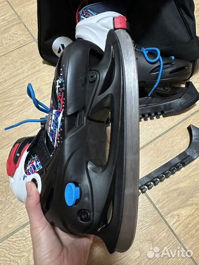 Коньки Nordway (новые) + сумка-чехол, размер 34-37