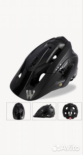 Шлем велосипедный West Biking черный