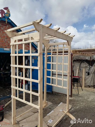 Арка - перголла садовая деревянная