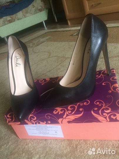 Туфли кожаные