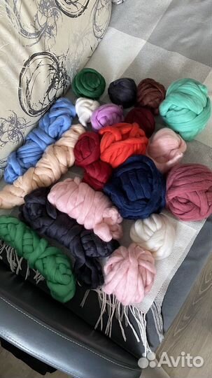 Толстая пряжа меринос