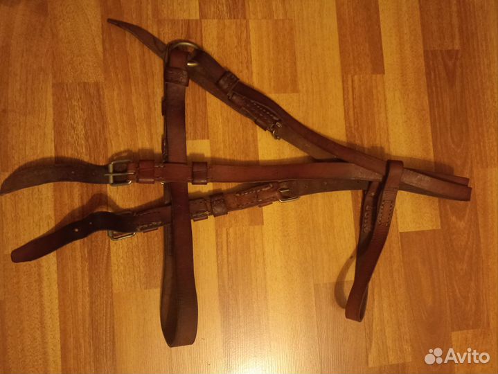 Уздечка для лошади(с недоуздком). Кавалерийская