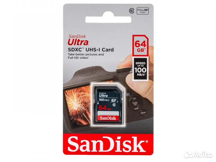 Карты памяти SD SanDisk ultra U1 100 MBs
