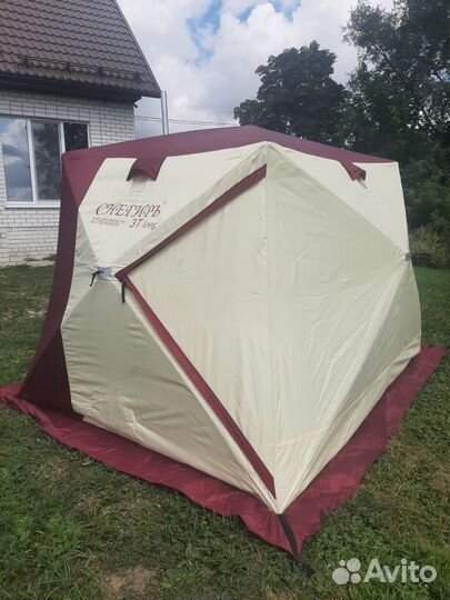 Зимняя палатка Снегирь 3Т long комплектом