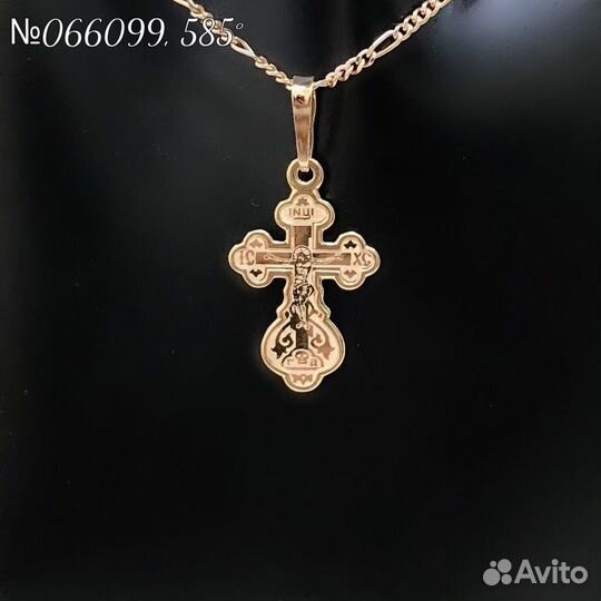 Крест золото 585 пробы №066099