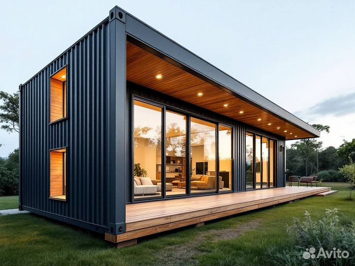 Модульный дом из морских контейнеров под ключ