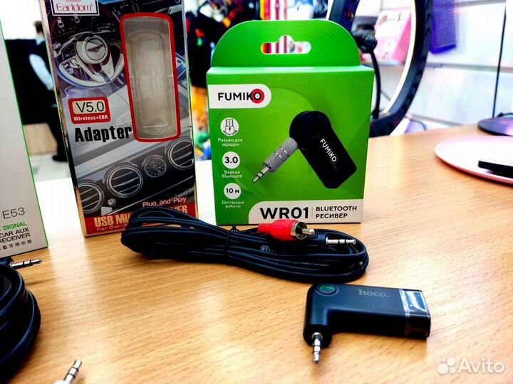 Bluetooth AUX адаптер аудио для музыки