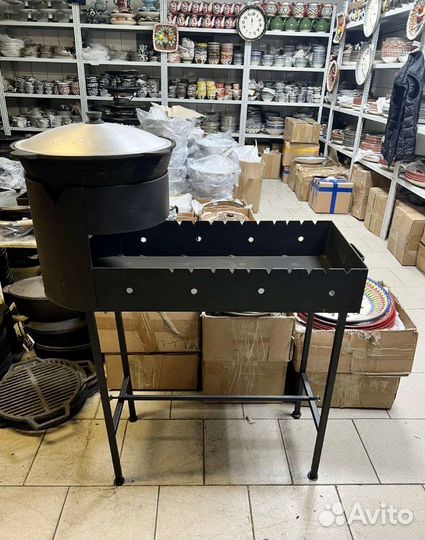 Казан чугунный, мангалы, печи