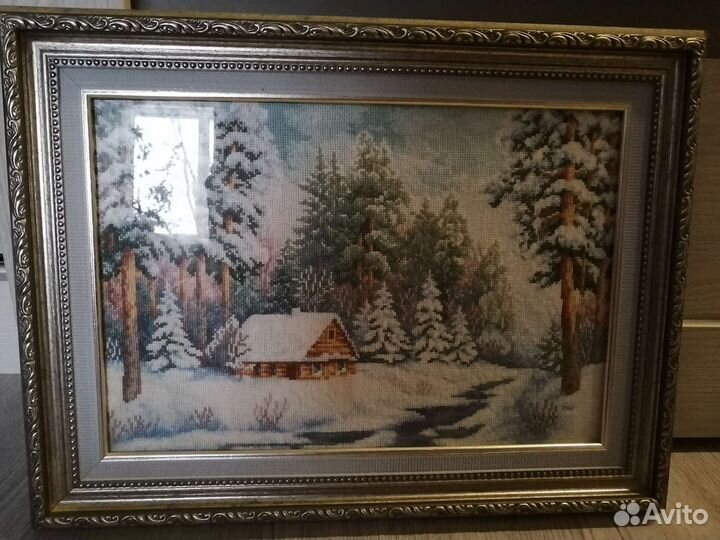 Картина вышитая крестом