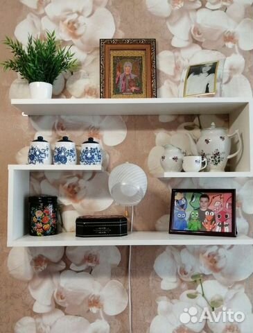 Полка настенная, навесная, для кухни, ванны, дома