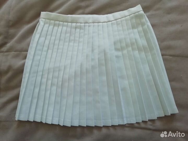 Теннисная юбка белая