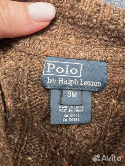 Polo ralph lauren свитер и джинсы 9 месяцев