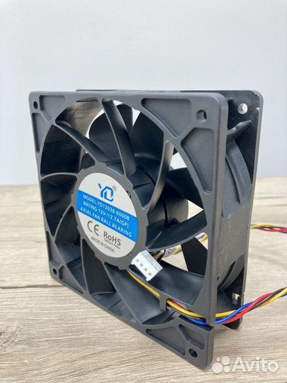 Кулер (вентилятор) Sj для асик майнера 120мм