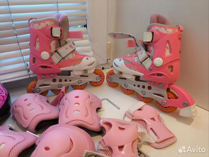 Роликовые коньки детские раздвижные