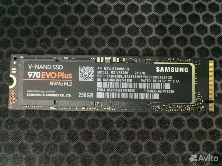 Ssd m2 samsung 970 evo plus 250