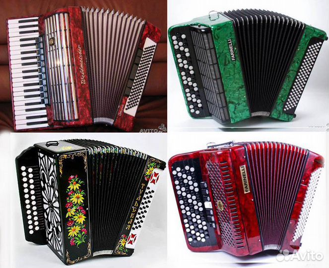 Аккордеон, Баян, Гармонь от Мастера. Доставка РФ