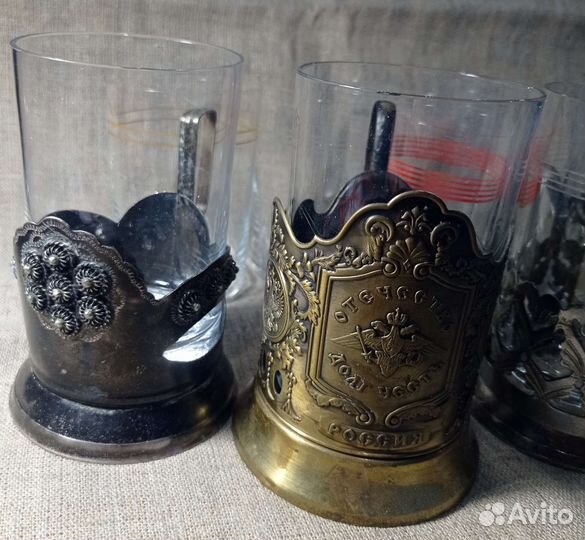 Подстаканник и тонкостенные стаканы к ним