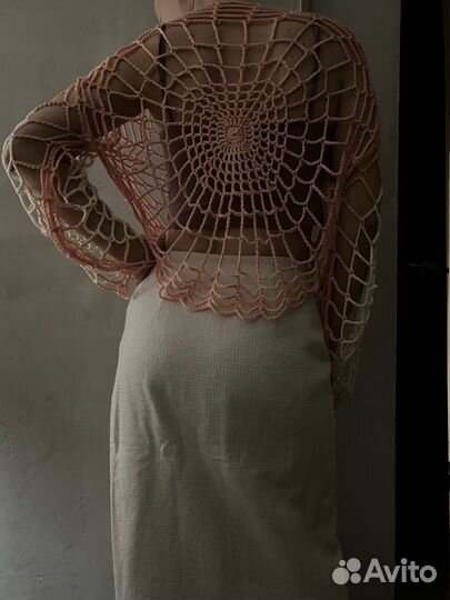 Кофта-паутина ручная работа