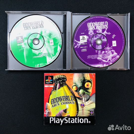 Игра PS1 лицензия Oddworld: Abe's Exoddus