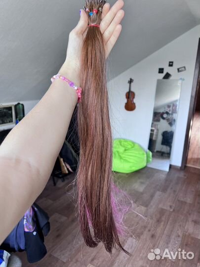 Волосы для наращивания 60 см фабрика