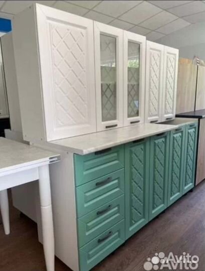 Кухня Агава Белая/Мята 2,0м