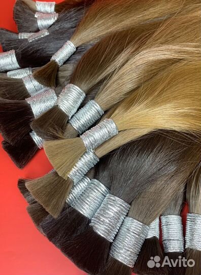 Детские волосы некрашеные, 60см