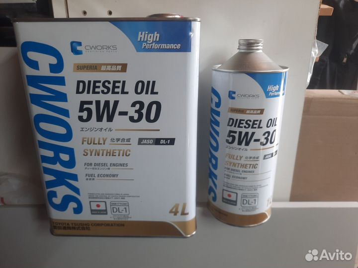 Масло моторное 5w30 cworks diesel 4+1