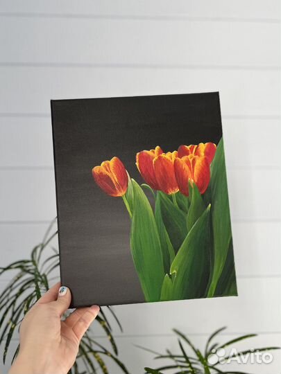 Картина тюльпаны акрилом