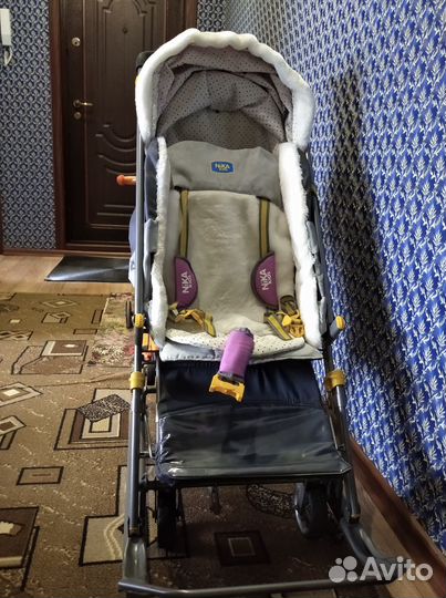 Детские санки коляска с колесами