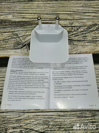 Зарядка на 35W USB-C+USB-C