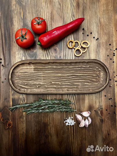 Менажница деревянная 35*12 см