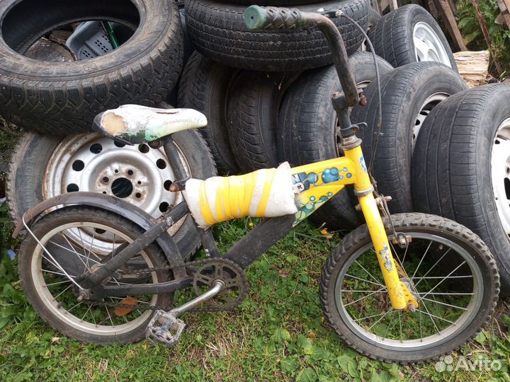 Детский велосипед, взрослый на запчасти