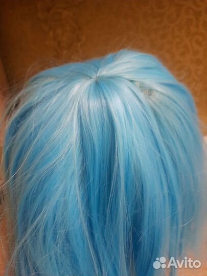 Парик голубой