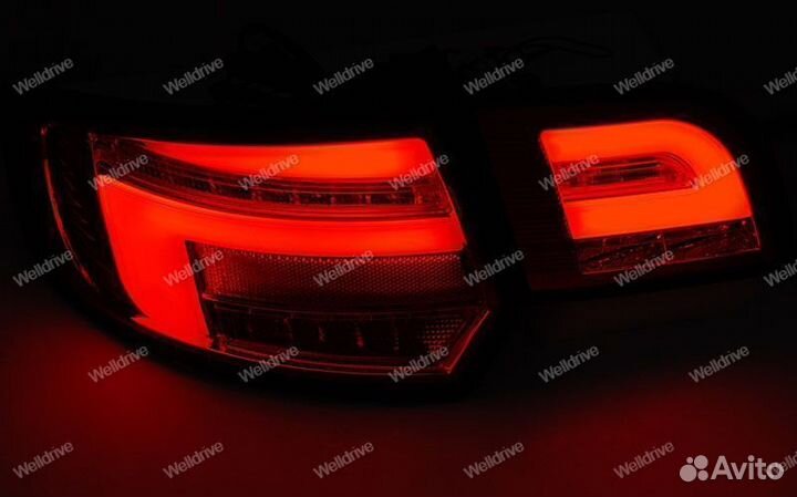 Фонари Audi A3 8P 08-12 5D Led красно-тонированные