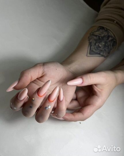 Маникюр+гель-лак, педикюр