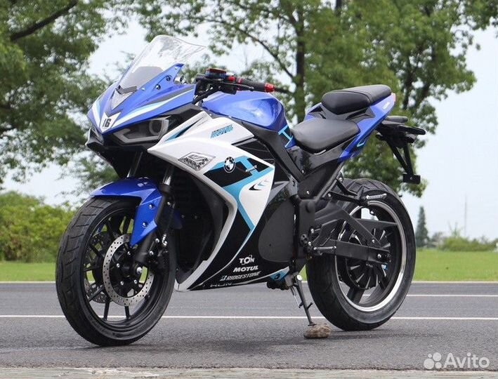 Электромотоцикл Yamaha R3 3000 Вт, 60 Ah