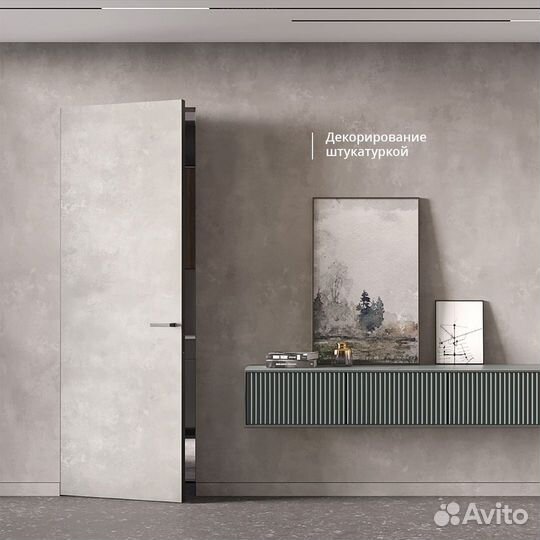 Скрытая дверь под покраску