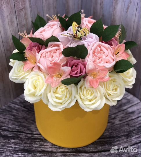 Букет из мыльных цветов