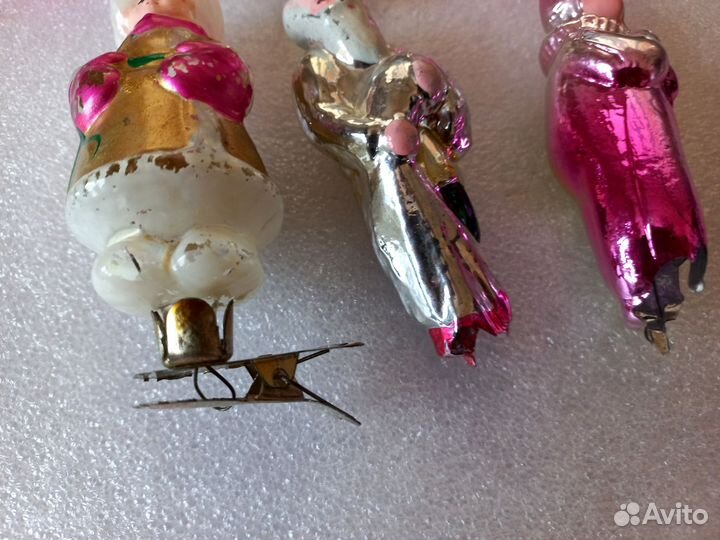 Елочные игрушки СССР в реставрацию одним лотом