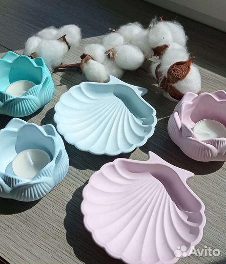 Подсвечник для чайной свечи лотос/форма для свечей