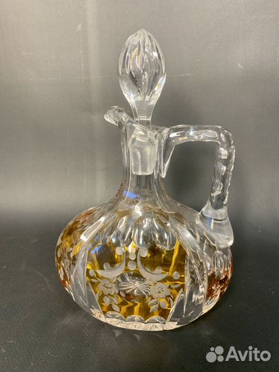 Графин антикварный. старая германия. хрусталь