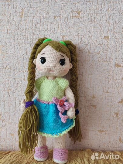 Куколка Дашенька, связана крючком