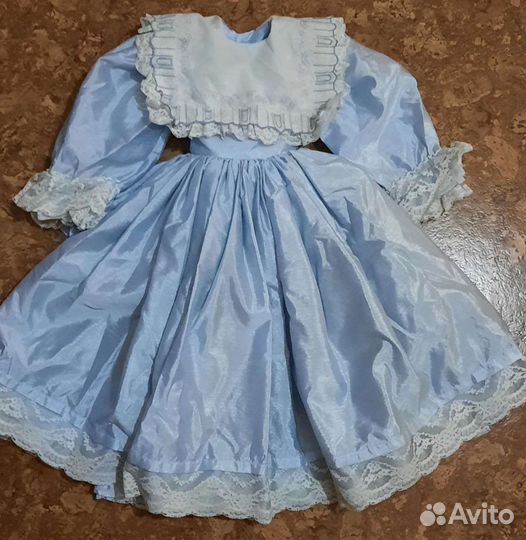 Винтажный Наряд/Платье для Большой/Огромной Куклы