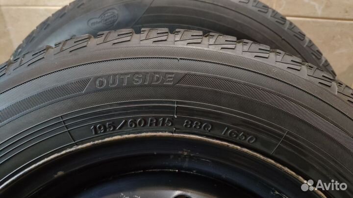 R15 Yokohama Ice Guard IG50+ 195/60, PCD 4x100 DIA 54.1