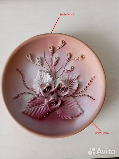 Тарелка декоративная на подставке