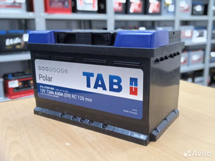 Акб TAB 73a/h Низкий для Ford Новый с Гарантией
