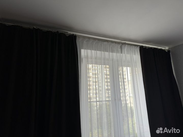Шторы коричневые 250 на 400