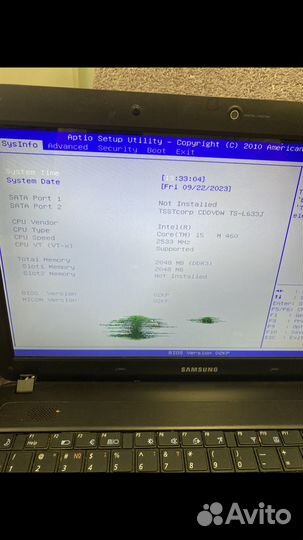 Ноутбук samsung на Core i5