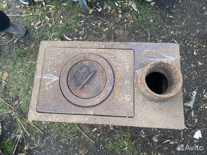 Печь буржуйка, разборная, чугунная